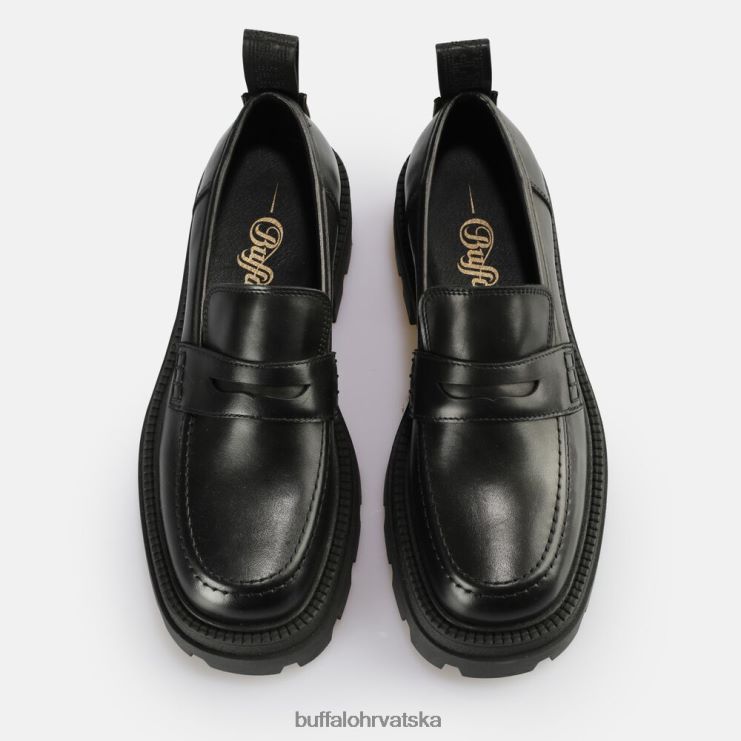 crno Buffalo četvrtasta loafer cipela |mokasinke TDD6T742